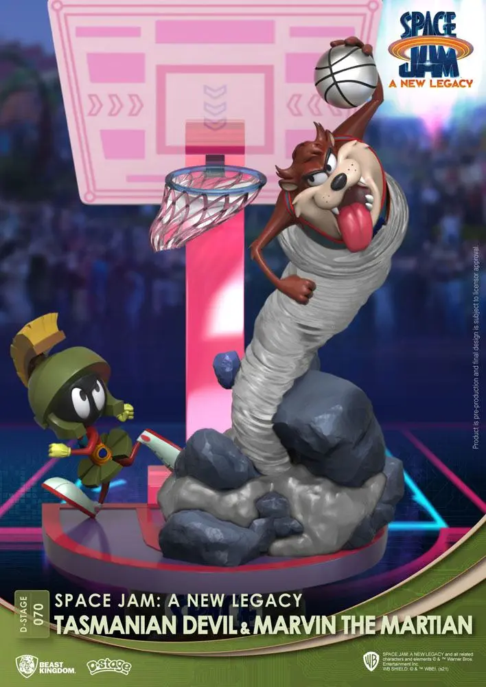 Space Jam: A New Legacy D-Stage PVC Diorama Tasmanian Devil & Marvin The Martian New Version 15 cm Produktfoto