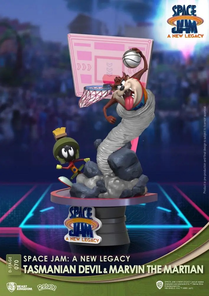Space Jam: A New Legacy D-Stage PVC Diorama Tasmanian Devil & Marvin The Martian New Version 15 cm Produktfoto
