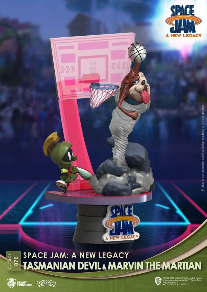 Space Jam: A New Legacy D-Stage PVC Diorama Tasmanian Devil & Marvin The Martian New Version 15 cm Produktfoto