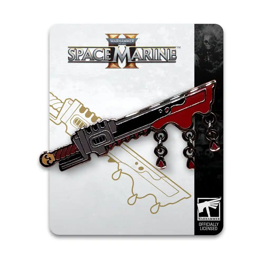 Space Marine 2 Anstecknadel Chainsword 5 cm Produktfoto