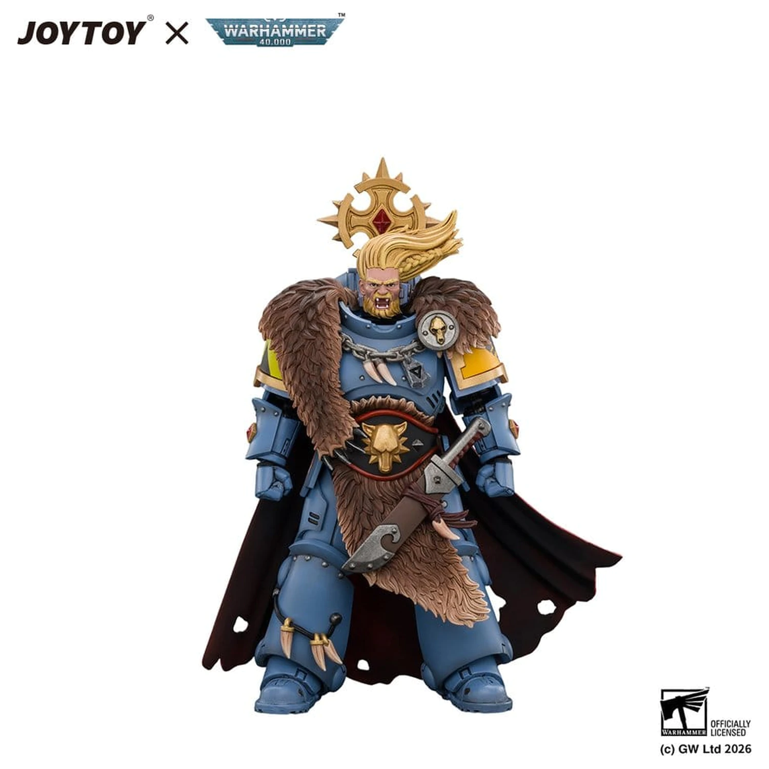 Space Marine Actionfigur Space Wolves Wolf Guard Battle Leader 12 cm Produktfoto