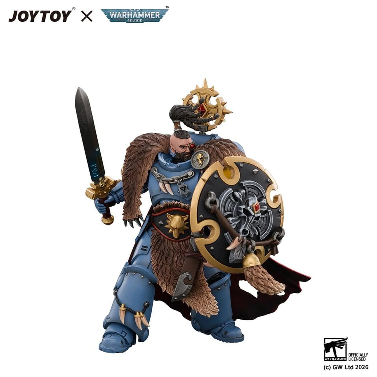 Space Marine Actionfigur Space Wolves Wolf Guard Battle Leader 12 cm Produktfoto