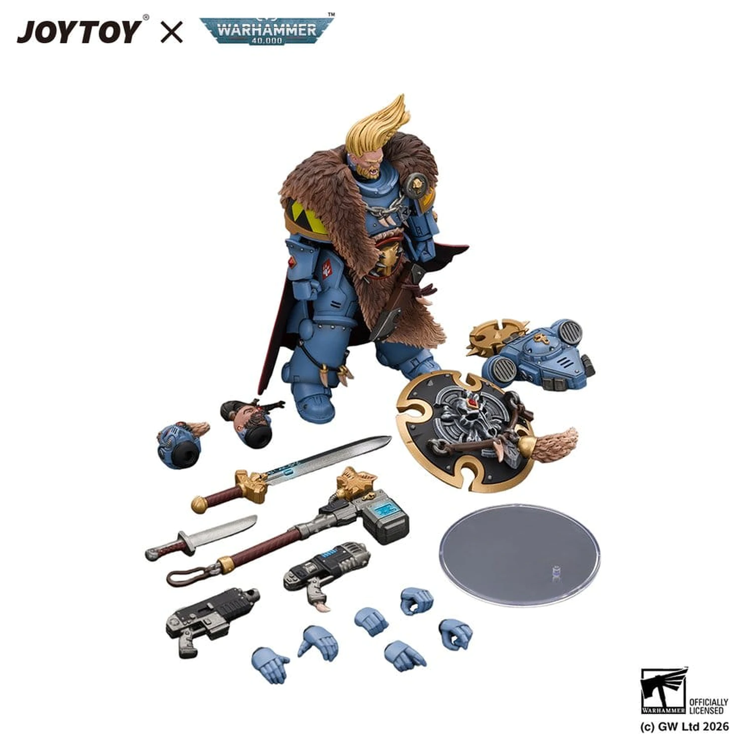 Space Marine Actionfigur Space Wolves Wolf Guard Battle Leader 12 cm Produktfoto