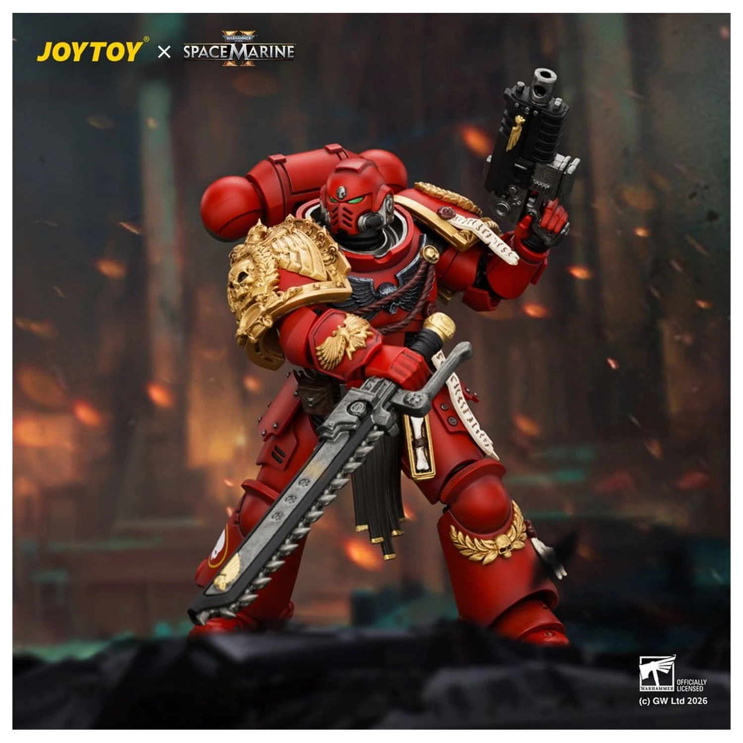 Space Marine Game Edition Actionfigur Blood Angels Veteran 12 cm Produktfoto