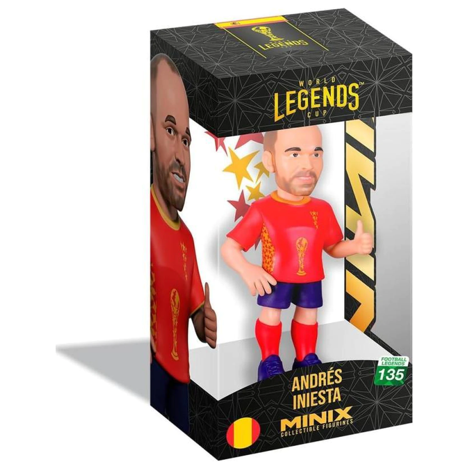 SPAIN Iniesta Figur Minix World Legends Cup 12cm Produktfoto