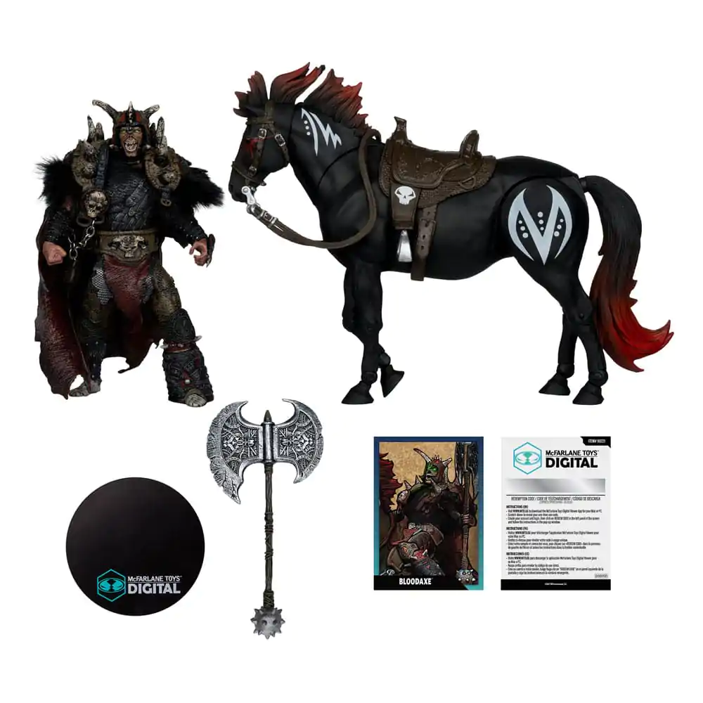 Spawn Action Figur 2er-Pack Bloodaxe mit Pferd (Spawn: The Dark Ages) 18 cm Produktfoto