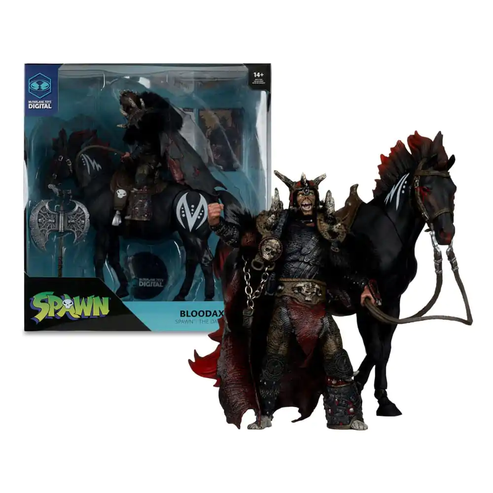 Spawn Action Figur 2er-Pack Bloodaxe mit Pferd (Spawn: The Dark Ages) 18 cm Produktfoto