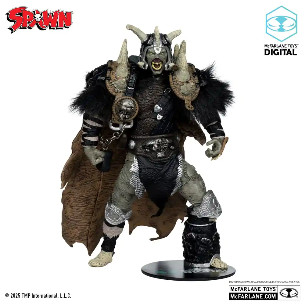 Spawn Actionfigur Bloodaxe mit Pferd (Spawn: The Dark Ages) (McFarlane Toys 30th Anniversary) (Gold Label) 18 cm Produktfoto