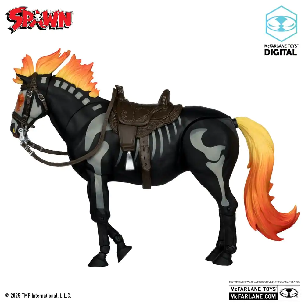 Spawn Actionfigur Bloodaxe mit Pferd (Spawn: The Dark Ages) (McFarlane Toys 30th Anniversary) (Gold Label) 18 cm Produktfoto