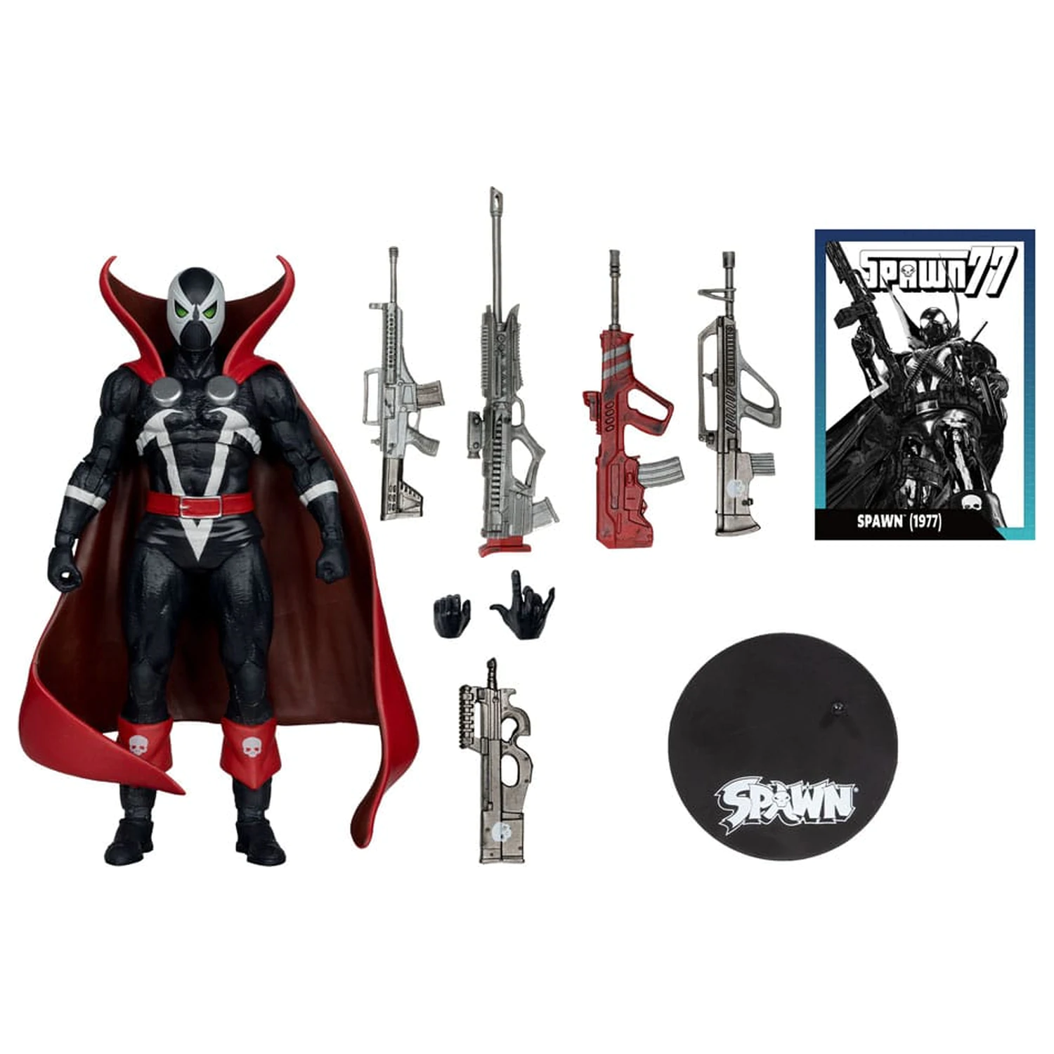 Spawn Page Punchers Action-Figur Spawn 1977 Rot und Schwarz (Chase) Rote Platin-Edition 18 cm Produktfoto