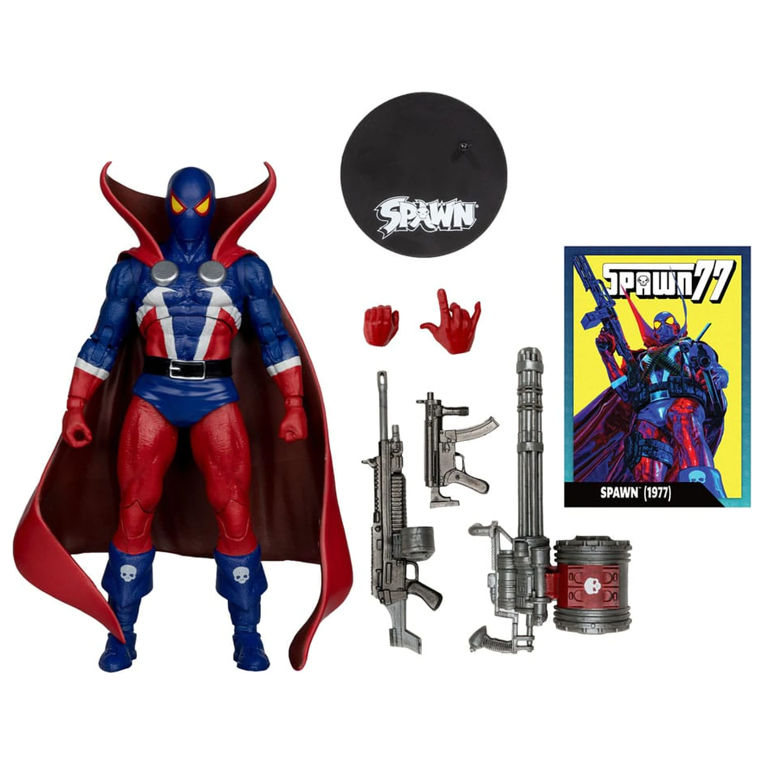 Spawn Page Punchers Action-Figur Spawn 1977 Red and Blue (Chase) Red Platinum Edition 18 cm Produktfoto