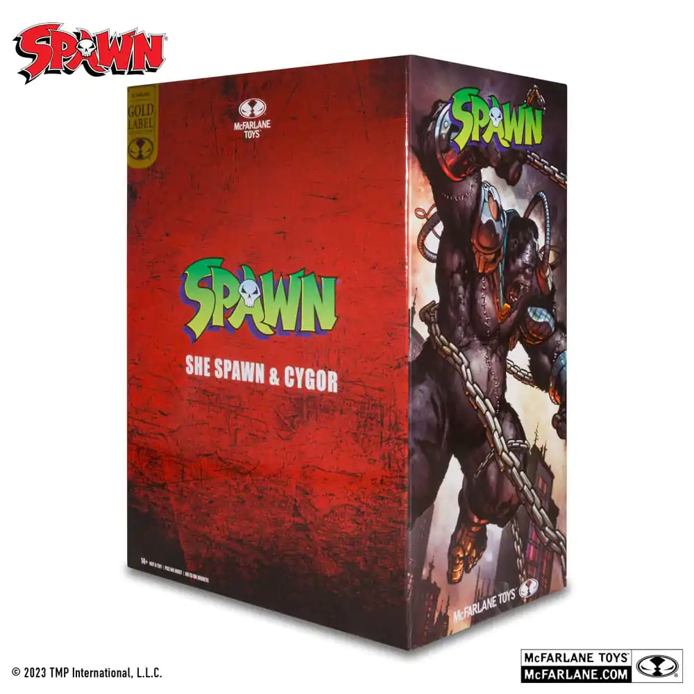 Spawn Actionfiguren 2er-Pack She Spawn & Cygor (Gold Label) 18 cm termékfotó
