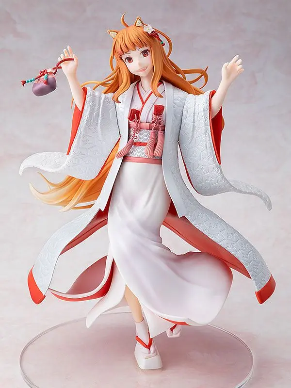 Spice and Wolf PVC Statue 1/7 Wise Wolf Holo Wedding Kimono Ver. 26 cm termékfotó