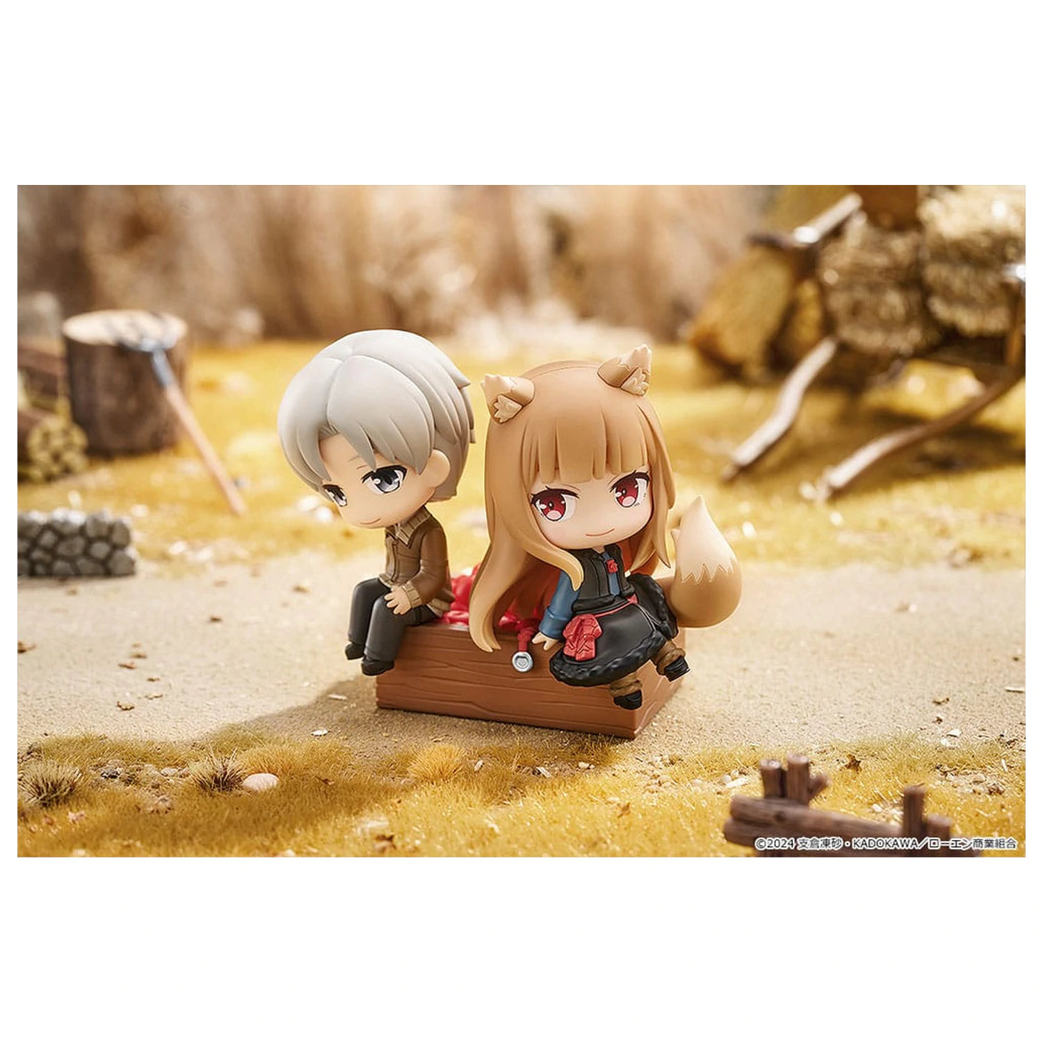 Spice and Wolf: Merchant Meets the Wise Wolf Mini Memory Mini Figur Lawrence & Holo 8 cm Produktfoto