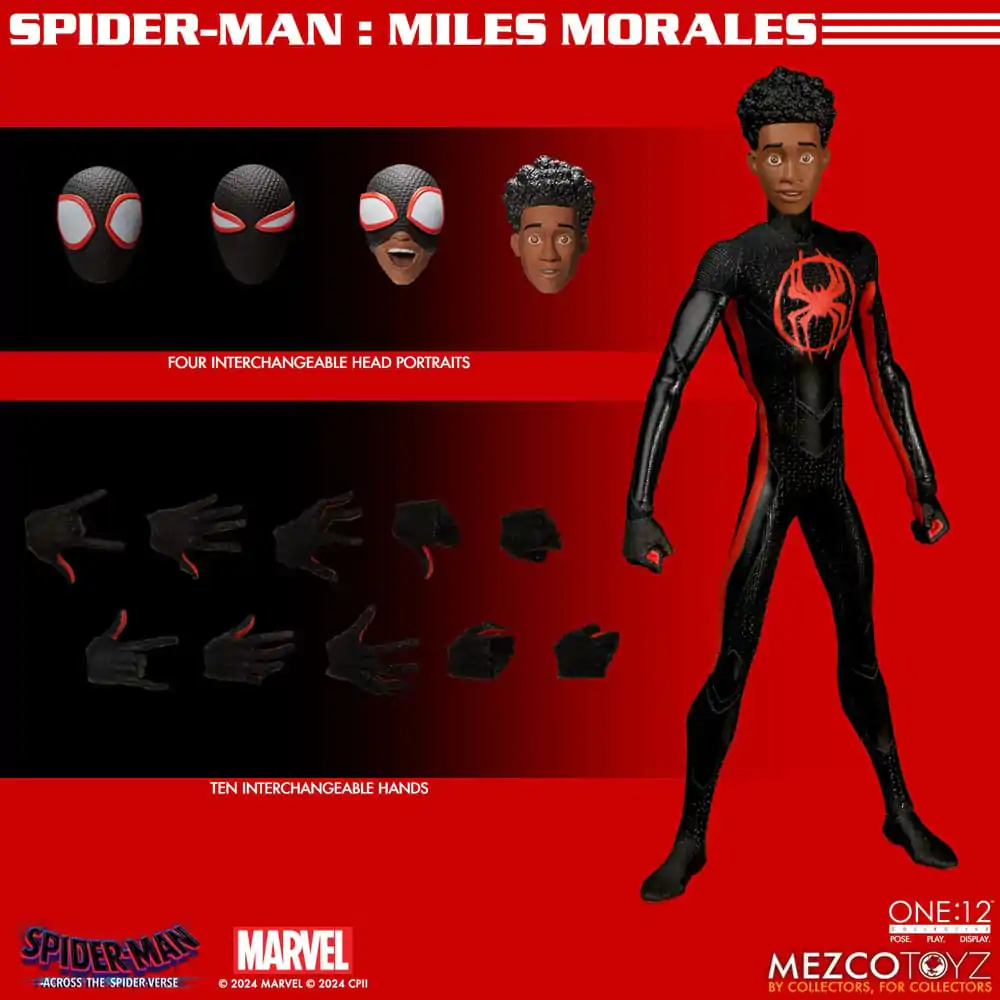 Spider-Man Actionfigur 1/12 Miles Morales 17 cm termékfotó