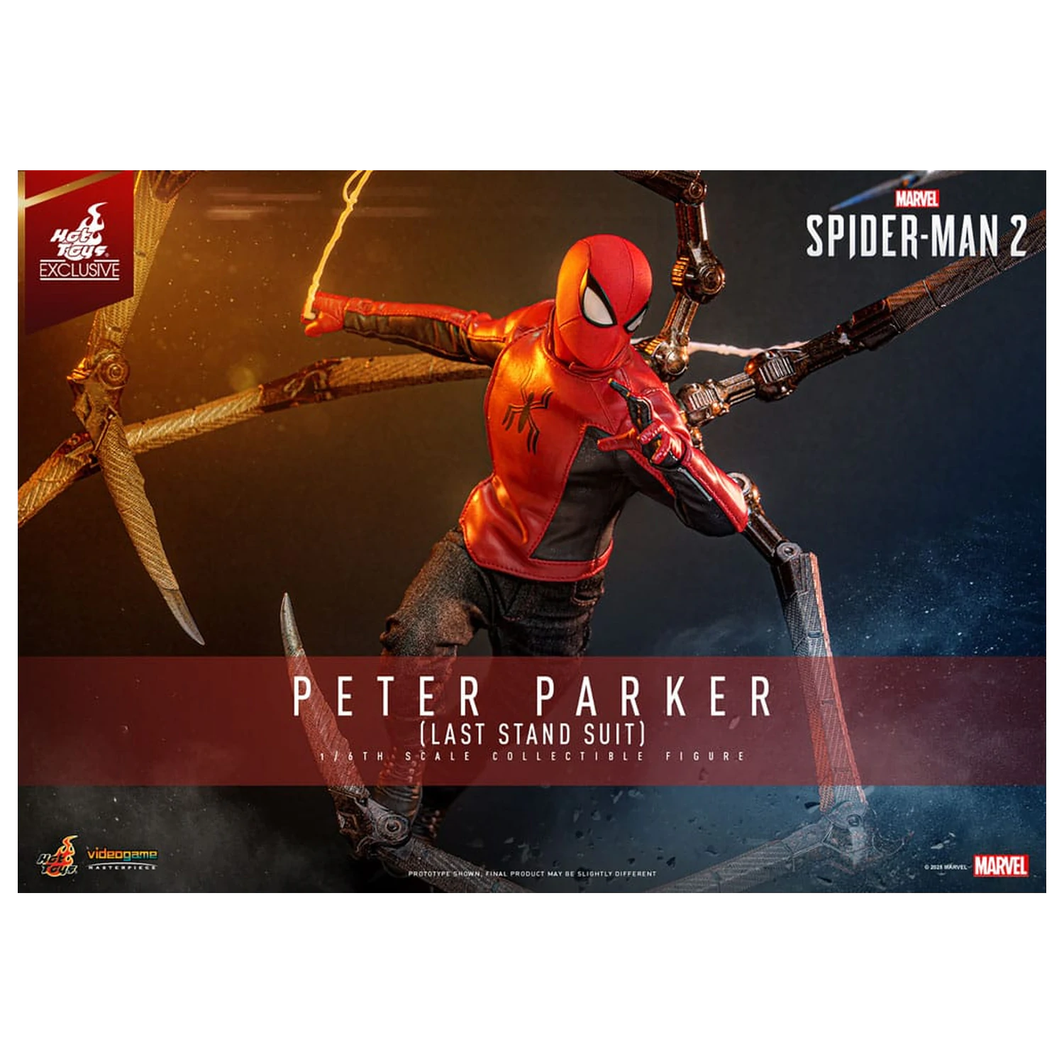 Spider-Man 2 Actionfigur 1/6 Peter Parker (Last Stand Suit) Hot Toys Exklusiv 30 Zentimeter Produktfoto