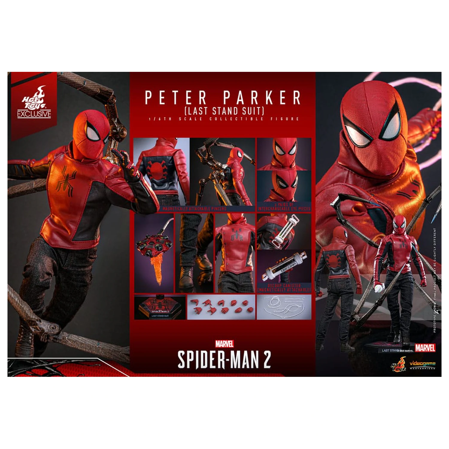 Spider-Man 2 Actionfigur 1/6 Peter Parker (Last Stand Suit) Hot Toys Exklusiv 30 Zentimeter Produktfoto