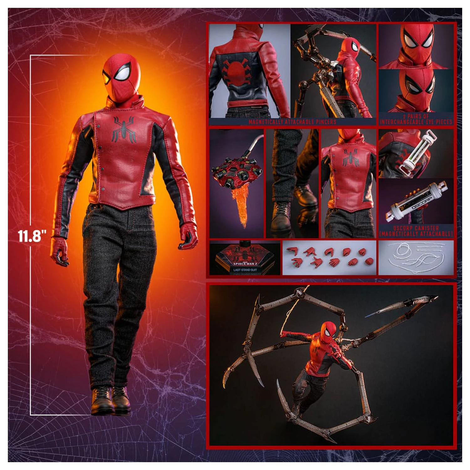 Spider-Man 2 Actionfigur 1/6 Peter Parker (Last Stand Suit) Hot Toys Exklusiv 30 Zentimeter Produktfoto