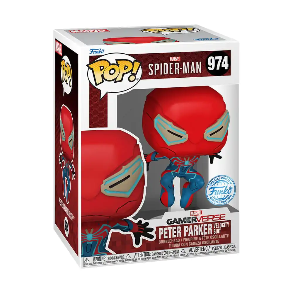 Spider-Man 2 Funko POP! Games Vinyl Figur Velocity Suit Exclusive 9 cm termékfotó