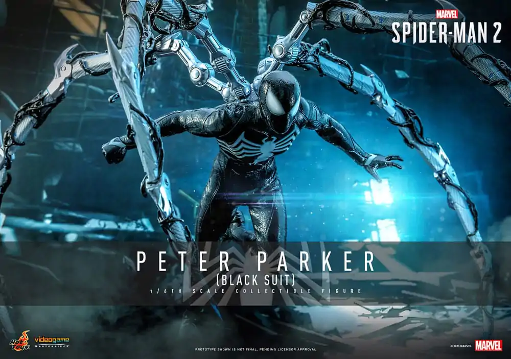 Spider-Man 2 Video Game Masterpiece Actionfigur 1/6 Peter Parker (Black Suit) 30 cm termékfotó