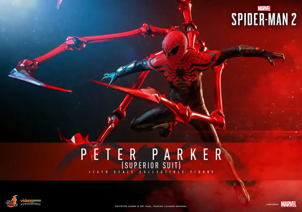 Spider-Man 2 Video Game Masterpiece Actionfigur 1/6 Peter Parker (Superior Suit) 30 cm termékfotó