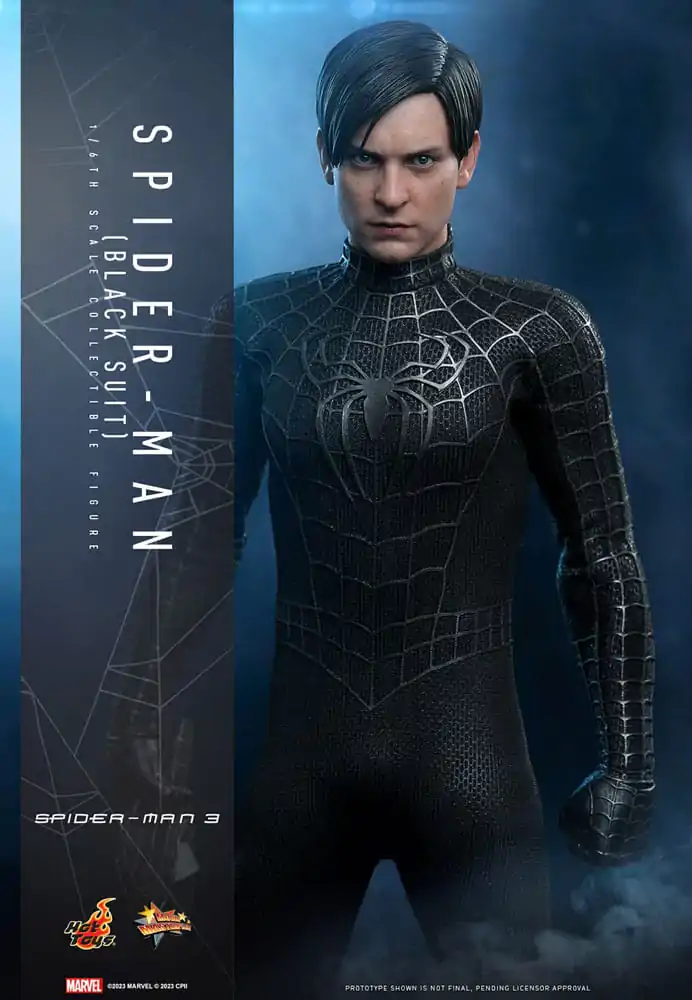 Spider-Man 3 Movie Masterpiece Actionfigur 1/6 Spider-Man (Black Suit) 30 cm Produktfoto