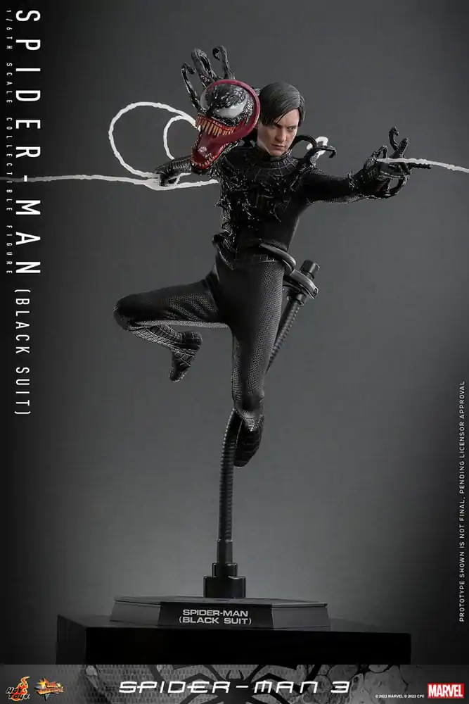 Spider-Man 3 Movie Masterpiece Actionfigur 1/6 Spider-Man (Black Suit) 30 cm Produktfoto