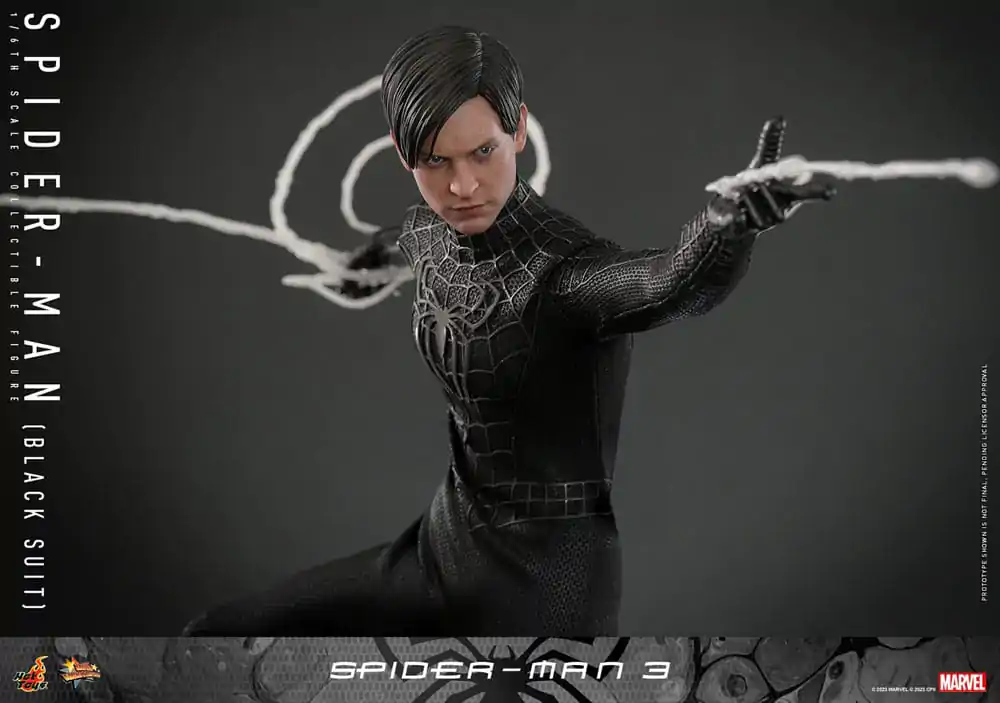 Spider-Man 3 Movie Masterpiece Actionfigur 1/6 Spider-Man (Black Suit) 30 cm Produktfoto