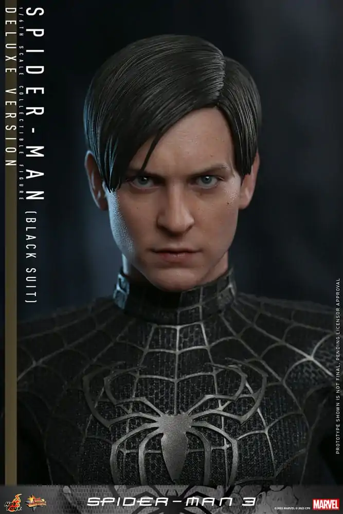 Spider-Man 3 Movie Masterpiece Actionfigur 1/6 Spider-Man (Black Suit) (Deluxe Version) 30 cm Produktfoto