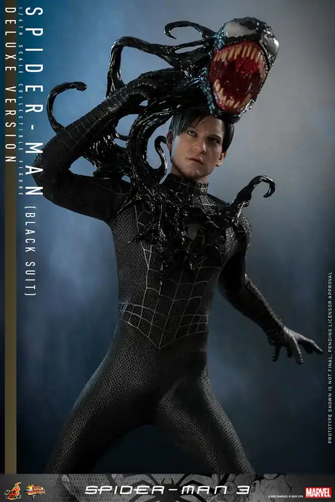 Spider-Man 3 Movie Masterpiece Actionfigur 1/6 Spider-Man (Black Suit) (Deluxe Version) 30 cm Produktfoto