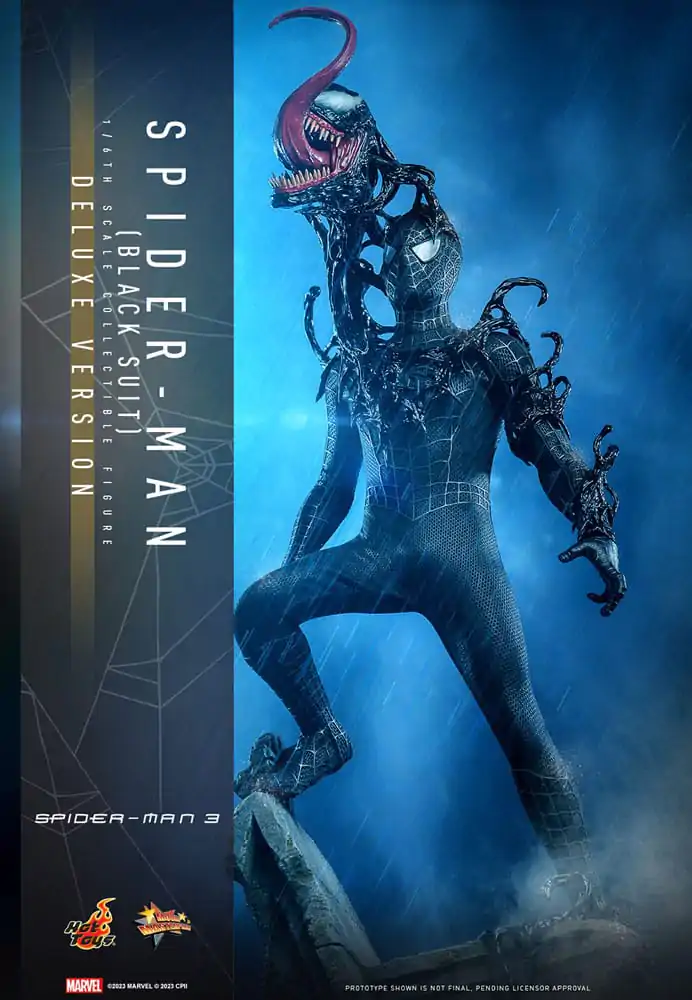 Spider-Man 3 Movie Masterpiece Actionfigur 1/6 Spider-Man (Black Suit) (Deluxe Version) 30 cm Produktfoto