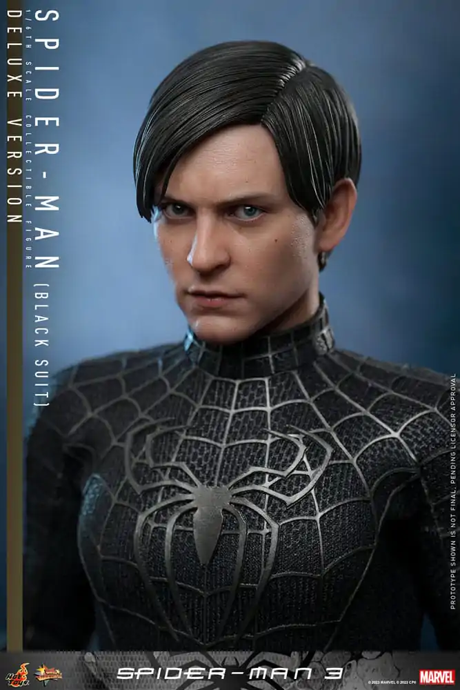 Spider-Man 3 Movie Masterpiece Actionfigur 1/6 Spider-Man (Black Suit) (Deluxe Version) 30 cm Produktfoto