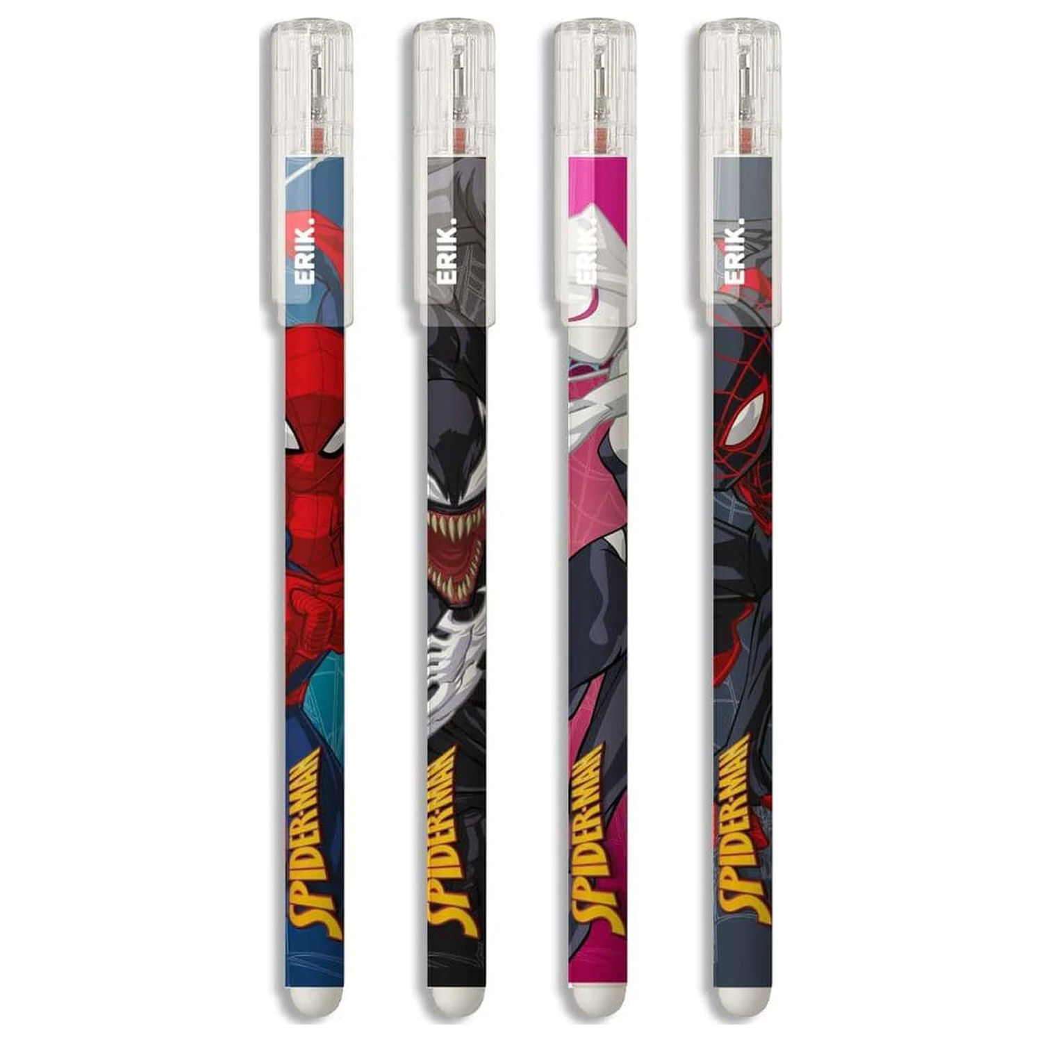 Spider-Man Radierstift Set von 4 Produktfoto