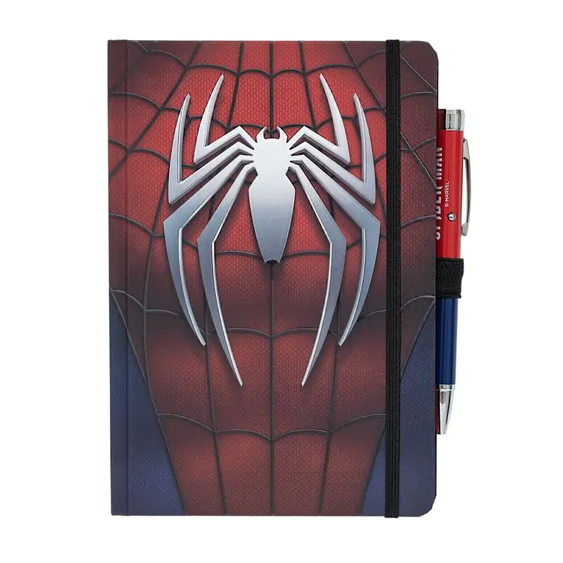 Marvel Spiderman A5 Notizbuch und Projektorstift Produktfoto