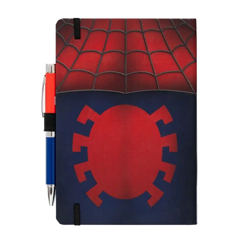 Marvel Spiderman A5 Notizbuch und Projektorstift Produktfoto