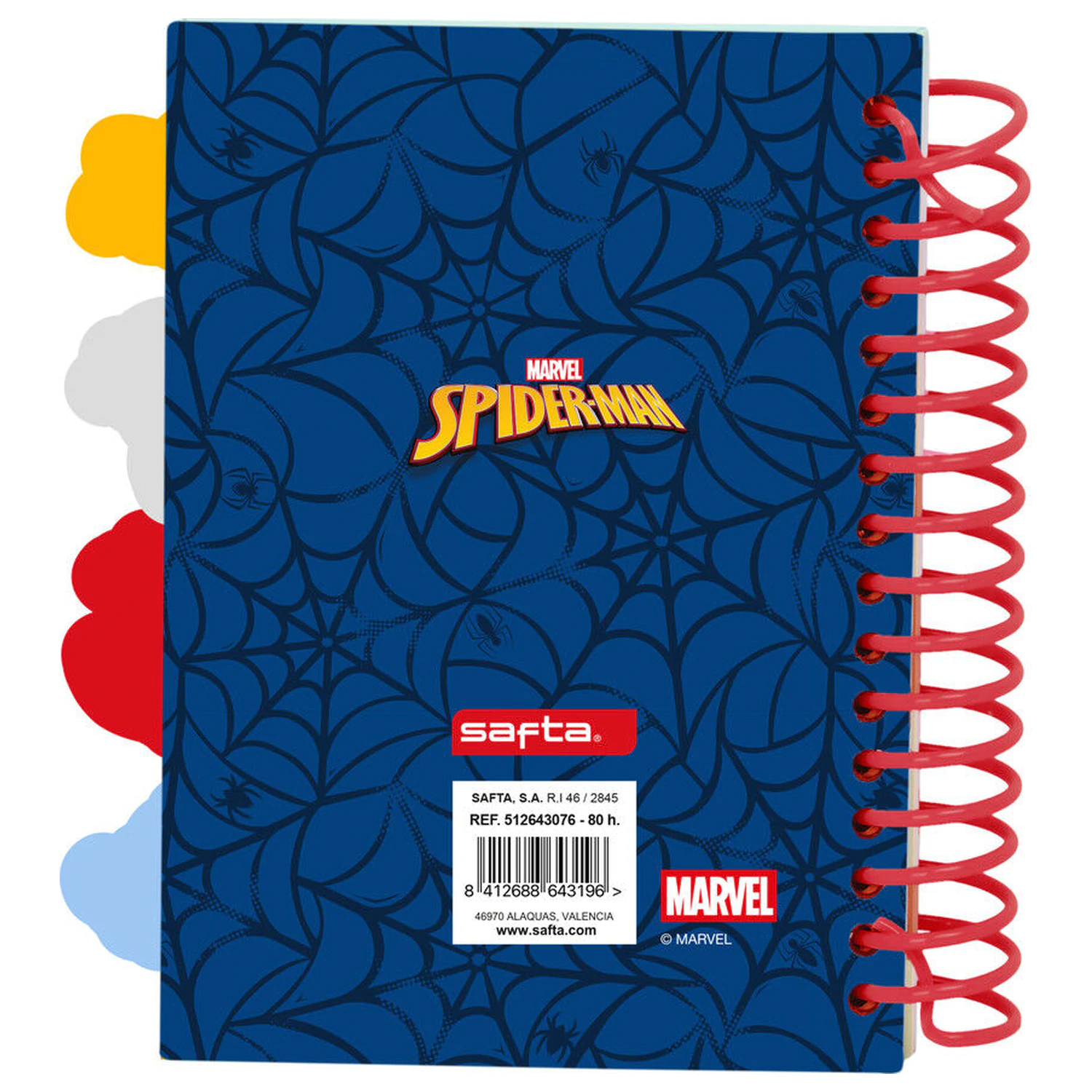 Marvel Spiderman A6 Notizbuch Produktfoto
