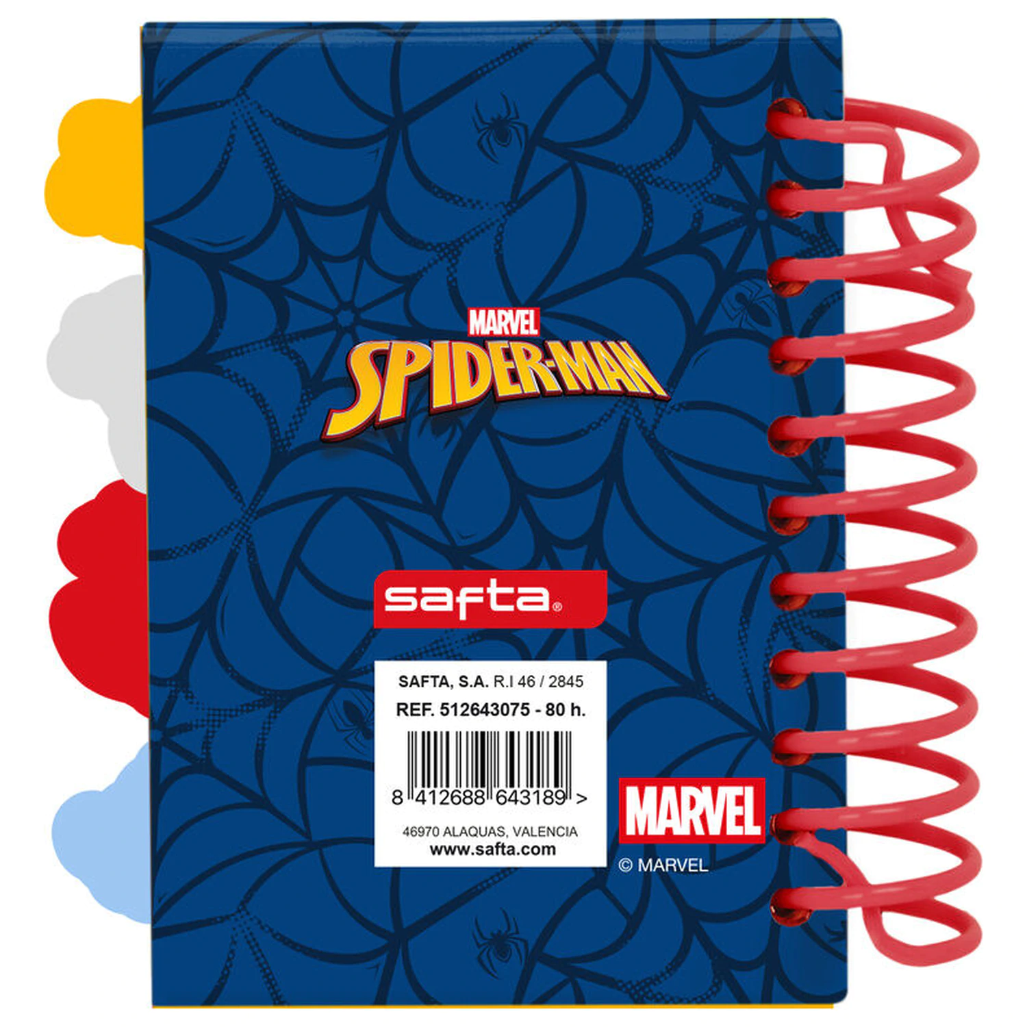 Marvel Spiderman A7 Notizbuch Produktfoto