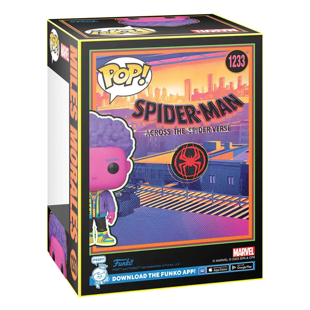 Spider-Man: Across the Spider-Verse Funko POP! Marvel Vinyl Figur Miles Morales(BLKLT) Exclusive Edition 9 cm termékfotó