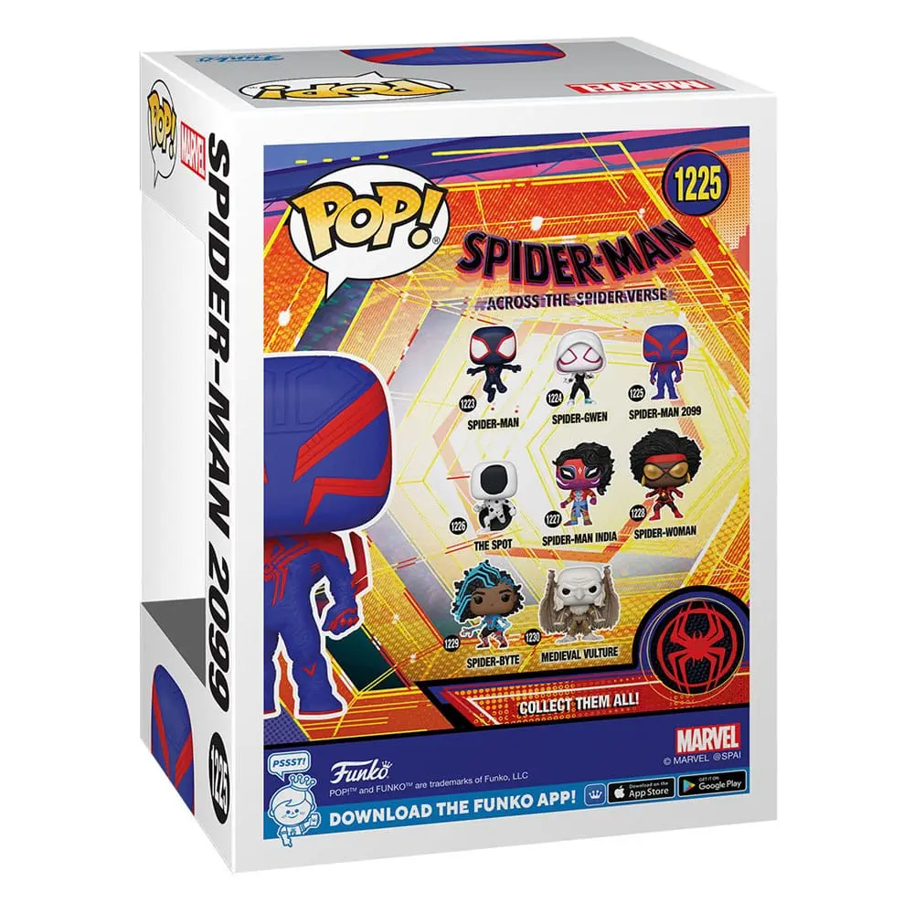 Spider-Man: Across the Spider-Verse POP! Movies Vinyl Figur Spider-Man 2099 9 cm Produktfoto