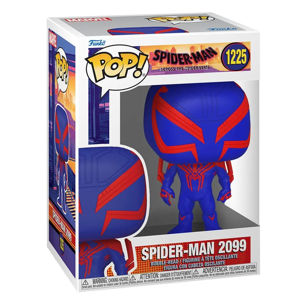 Spider-Man: Across the Spider-Verse POP! Movies Vinyl Figur Spider-Man 2099 9 cm Produktfoto