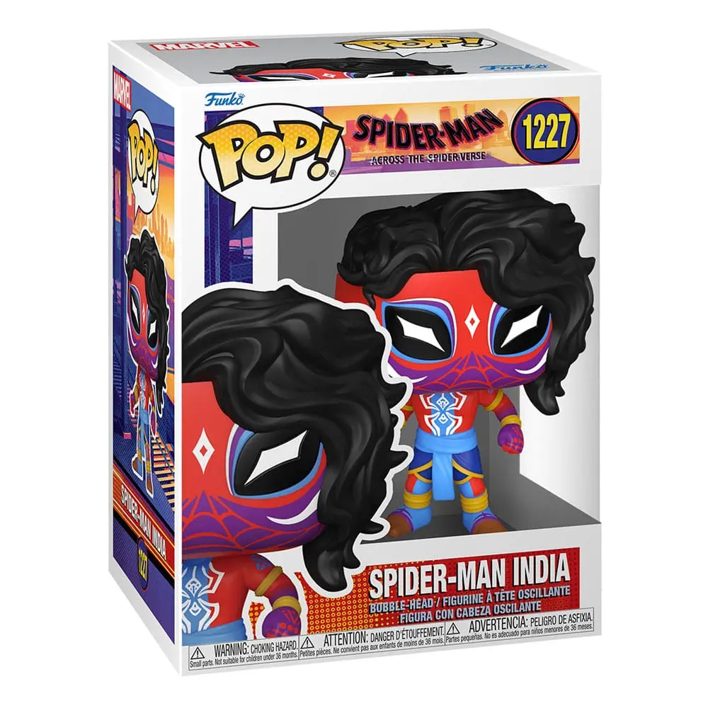 Spider-Man: Across the Spider-Verse POP! Movies Vinyl Figur Spider-Man India 9 cm termékfotó