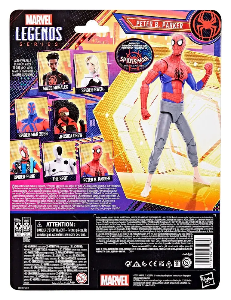 Spider-Man: Across the Spider-Verse Marvel Legends Actionfigur Peter B. Parker 15 cm Produktfoto