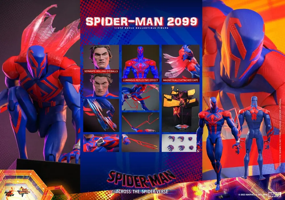 Spider-Man: Across the Spider-Verse Masterpiece Actionfigur 1/6 Spider-Man 2099 33 cm Produktfoto