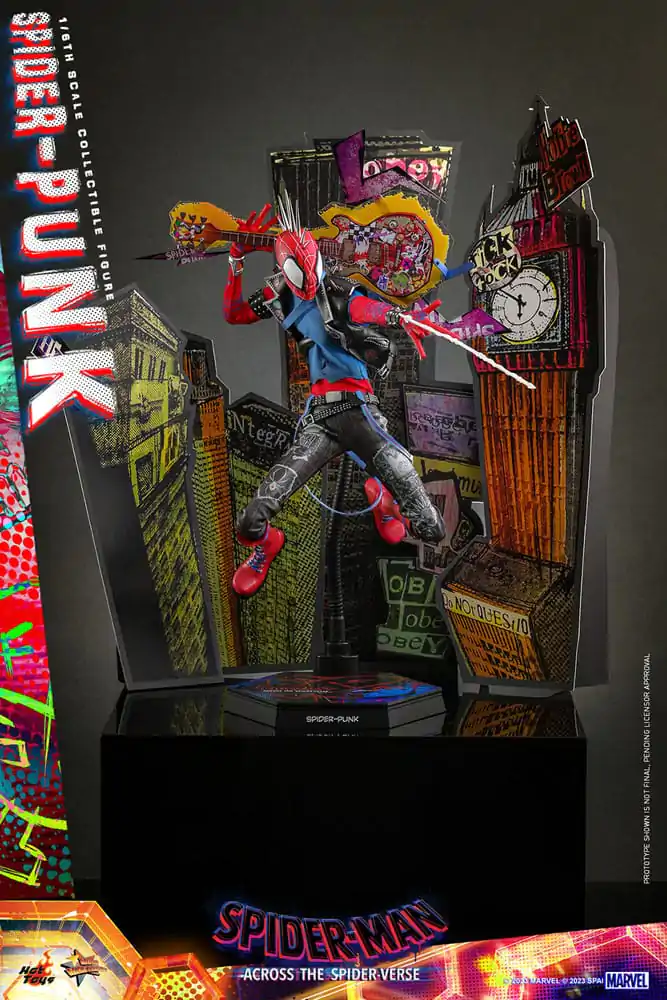 Spider-Man: Across the Spider-Verse Masterpiece Actionfigur 1/6 Spider-Punk 32 cm Produktfoto