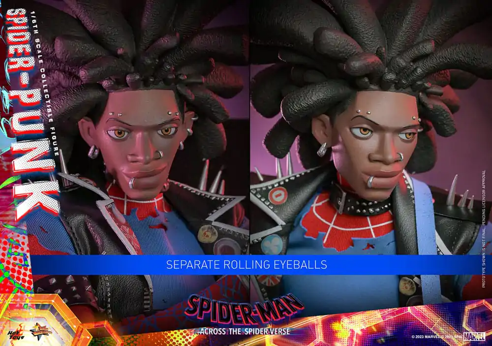 Spider-Man: Across the Spider-Verse Masterpiece Actionfigur 1/6 Spider-Punk 32 cm Produktfoto