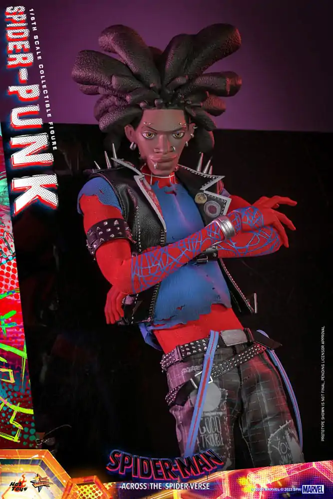 Spider-Man: Across the Spider-Verse Masterpiece Actionfigur 1/6 Spider-Punk 32 cm Produktfoto