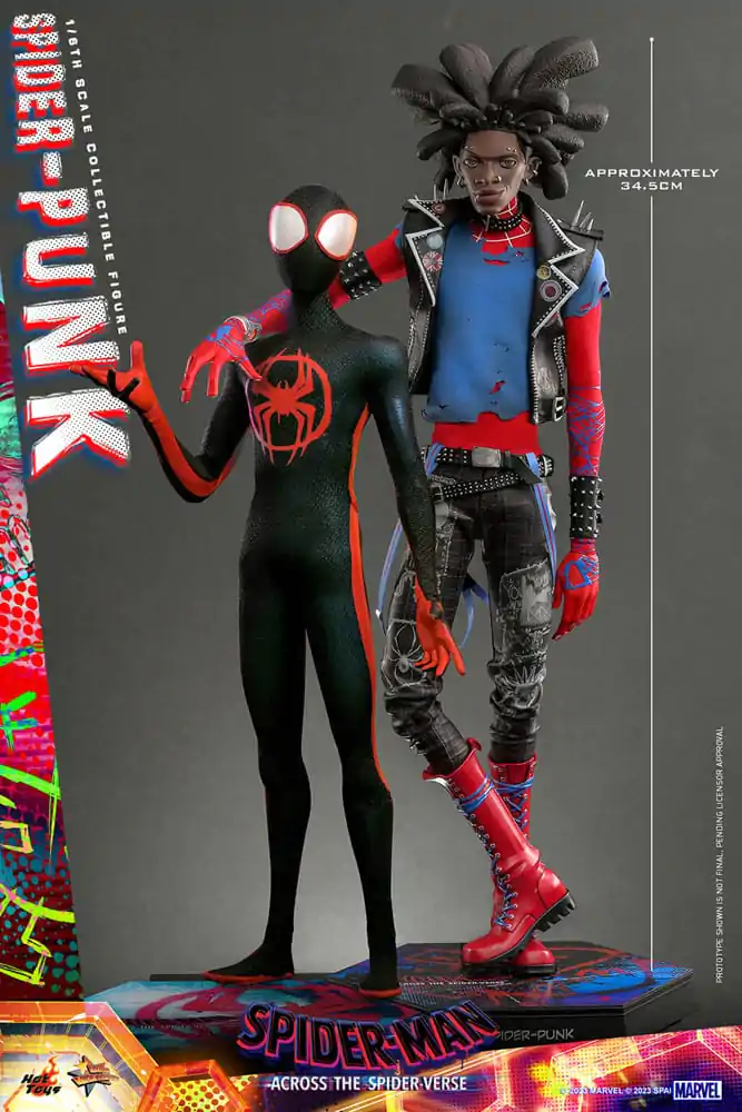 Spider-Man: Across the Spider-Verse Masterpiece Actionfigur 1/6 Spider-Punk 32 cm Produktfoto