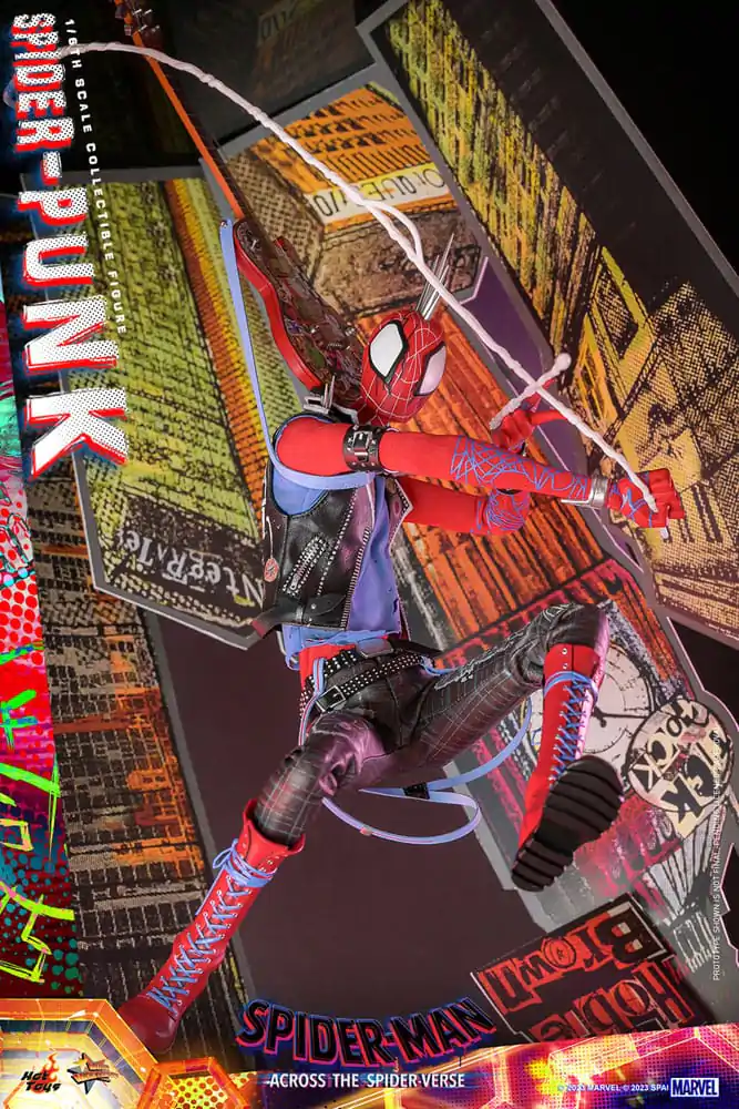 Spider-Man: Across the Spider-Verse Masterpiece Actionfigur 1/6 Spider-Punk 32 cm Produktfoto