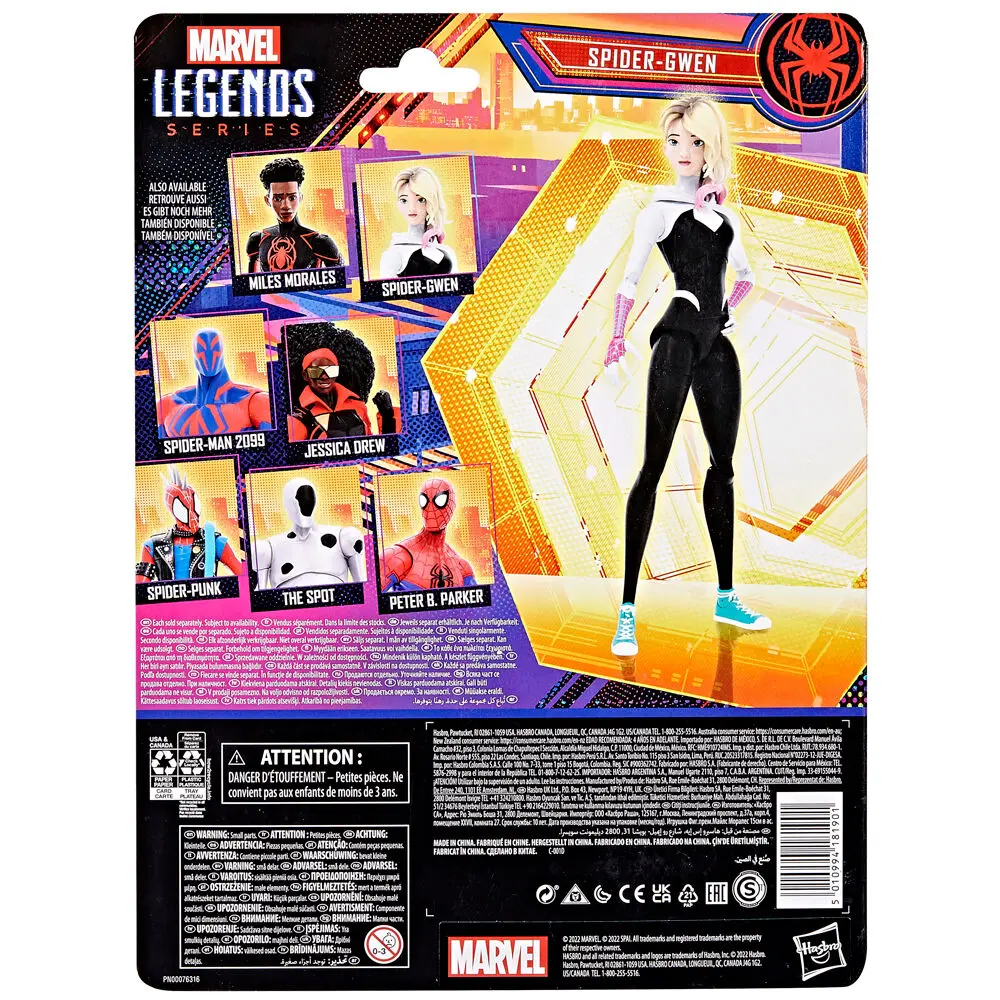 Spider-Man: Across the Spider-Verse Marvel Legends Actionfigur Spider-Gwen 15 cm Produktfoto