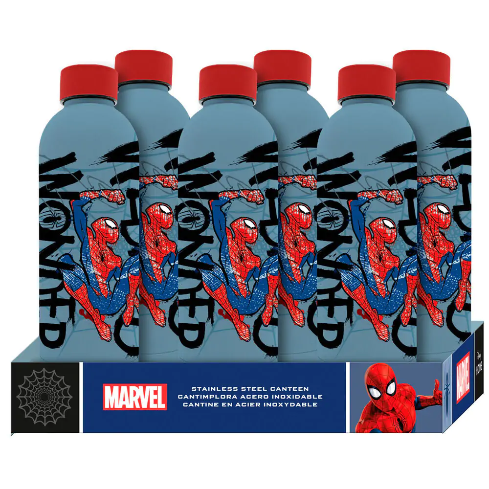 Marvel Spiderman Aluminium Flasche 500ml Produktfoto